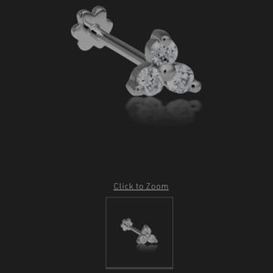 Maria Tash Large Diamond Trinity Stud